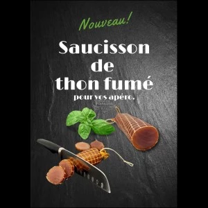 Saucisson de thon fumé